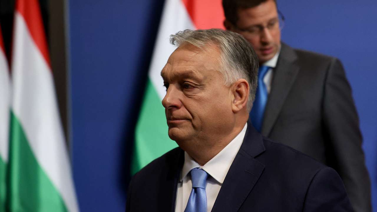 Hungarian Prime Minister Viktor Orban holds an international press conference in Budapest