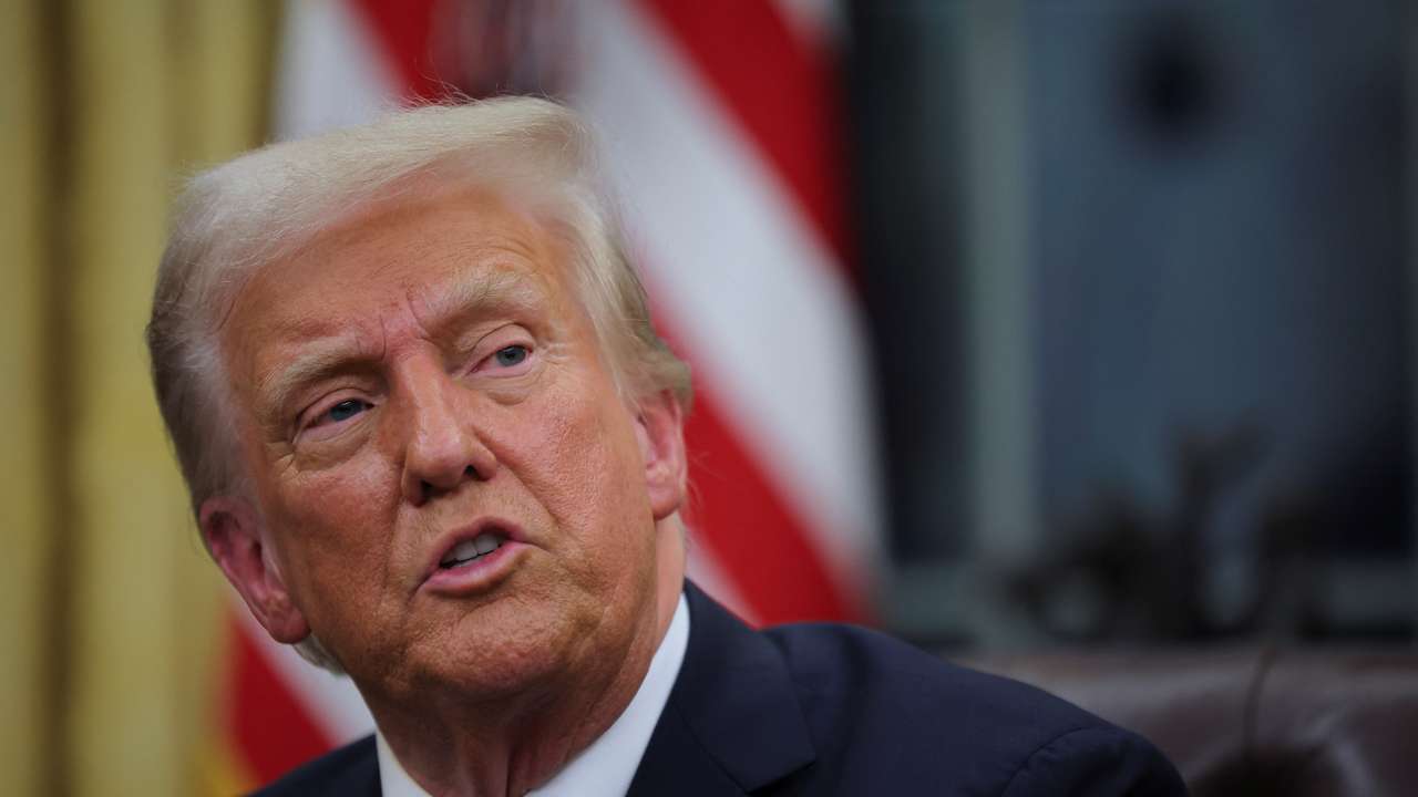U.S. President Donald Trump at the Oval Office in Washington