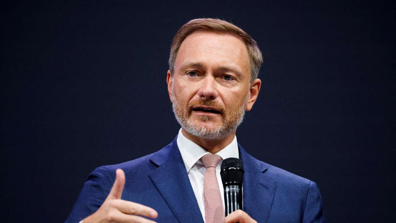 FILE PHOTO: German Finance Minister Christian Lindner addresses Employers' Day in Berlin
