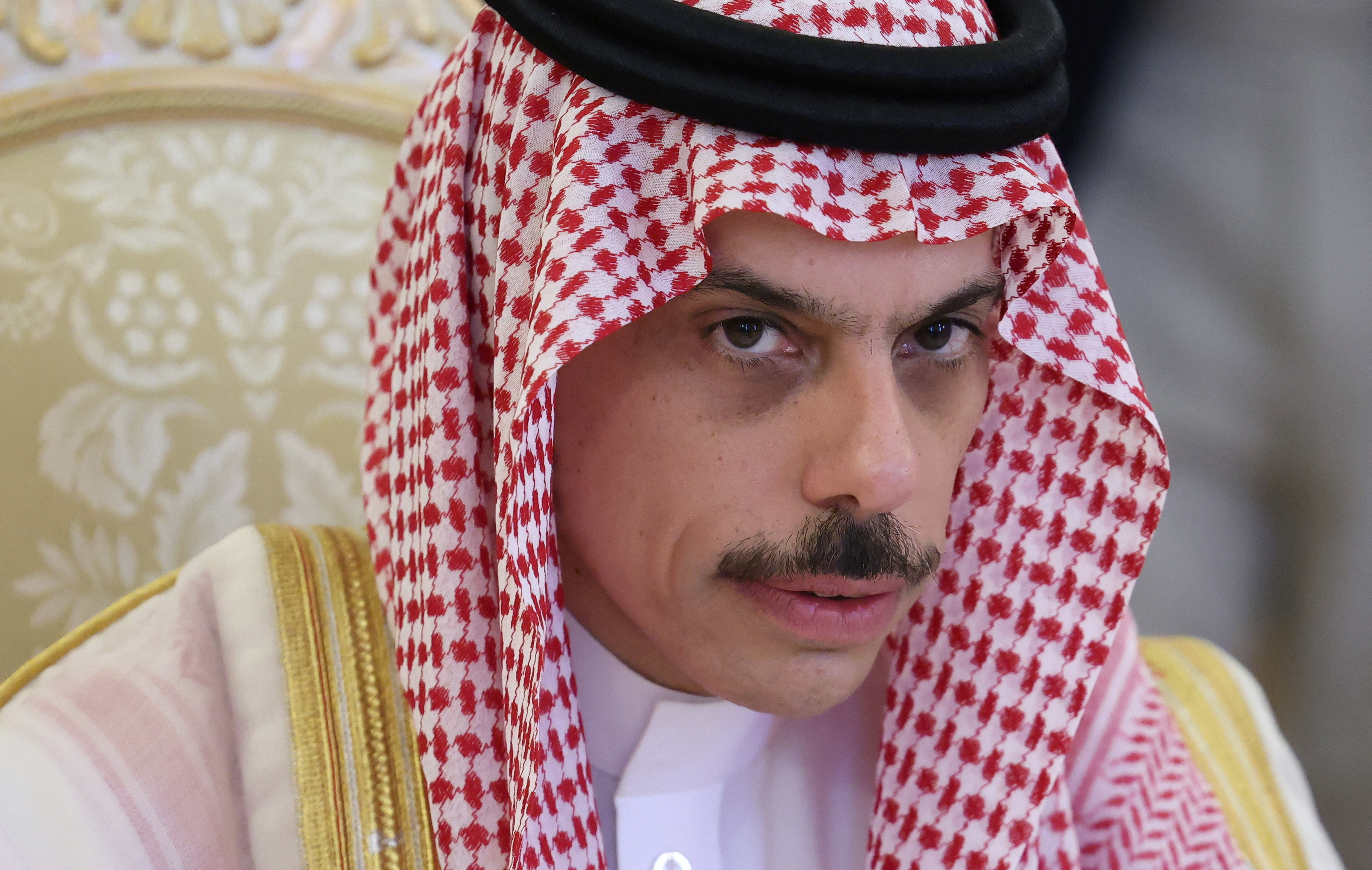 Russia's Foreign Minister Sergei Lavrov meets with Saudi Arabia's Foreign Minister Prince Faisal bin Farhan Al Saud in Moscow