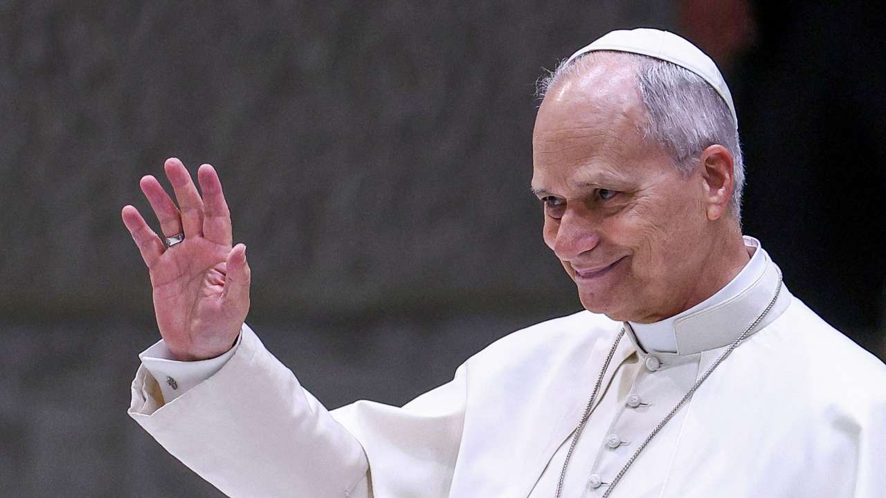 Pope Leo XIV holds the weekly general audience in the Paul VI Hall at the Vatican