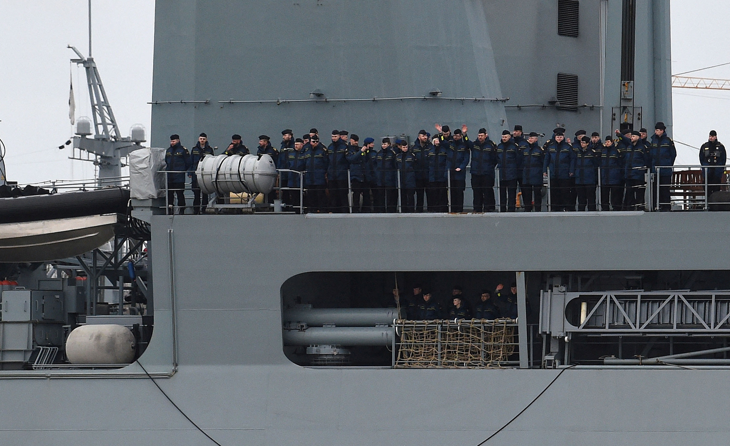 Frigate "Hessen" is sent off to the Red Sea from Wilhelmshaven