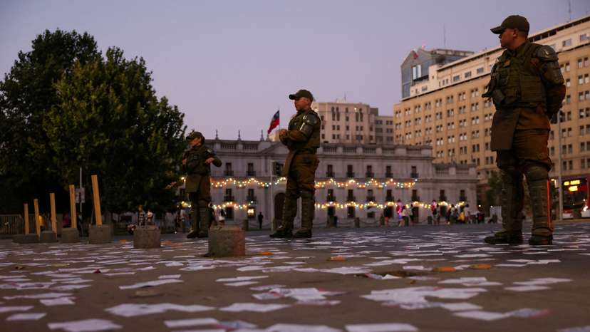 FILE PHOTO: Polls close as Chile holds second constitution vote, in Santiago