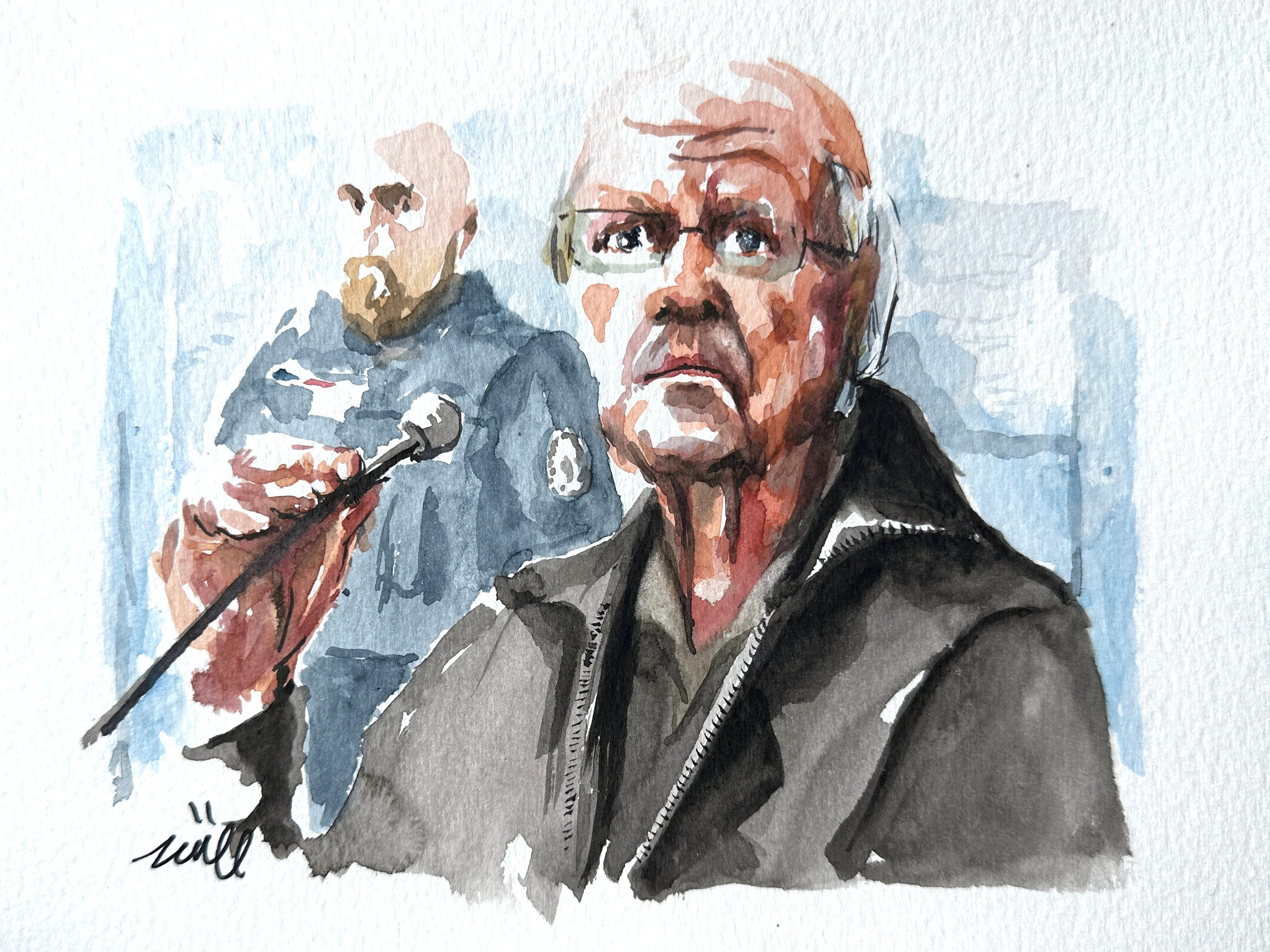 Trial of ex-surgeon Joel Le Scouarnec at the courthouse in Vannes