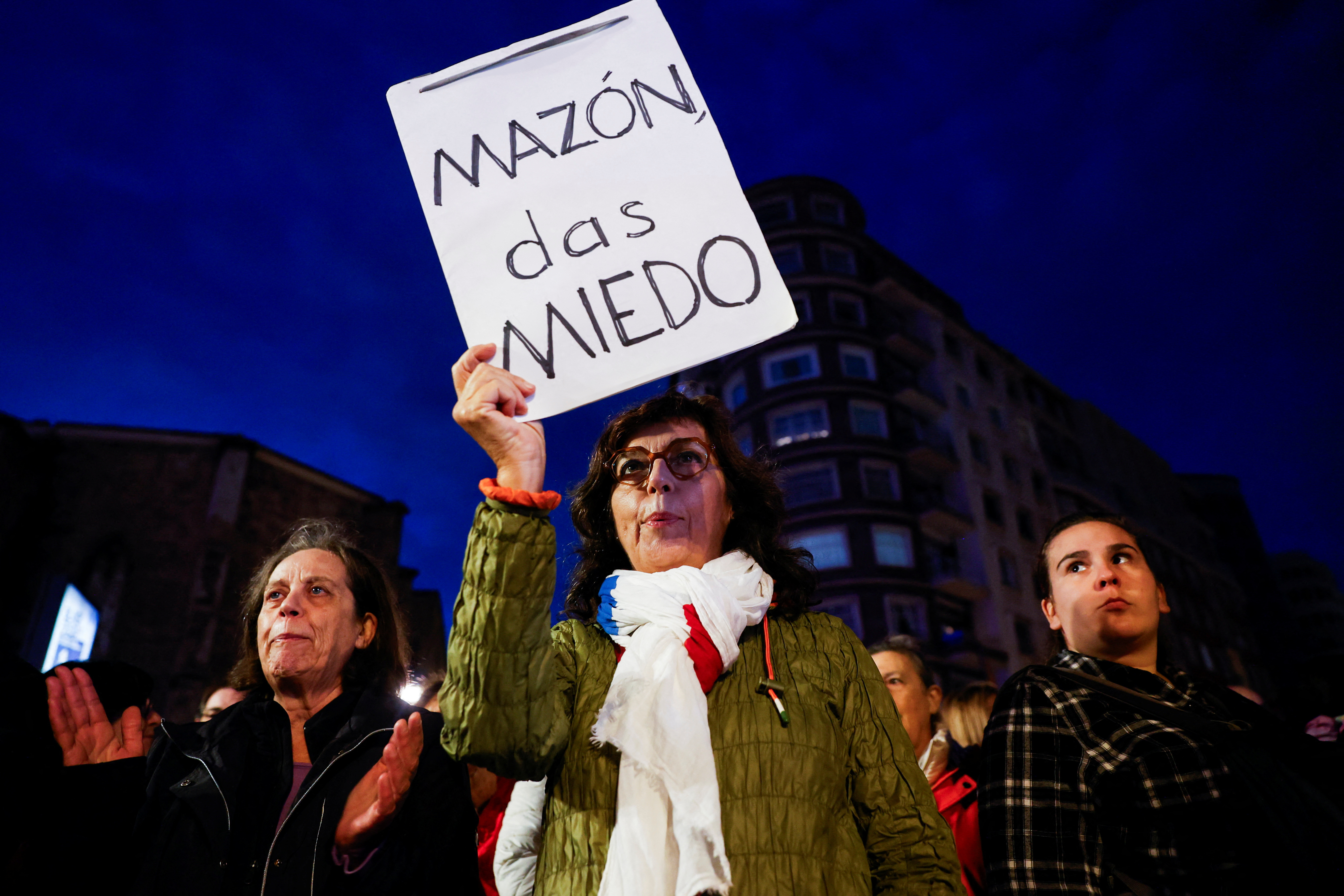 Protest against the management of the emergency response in education after deadly floods in eastern Spain, in Valencia