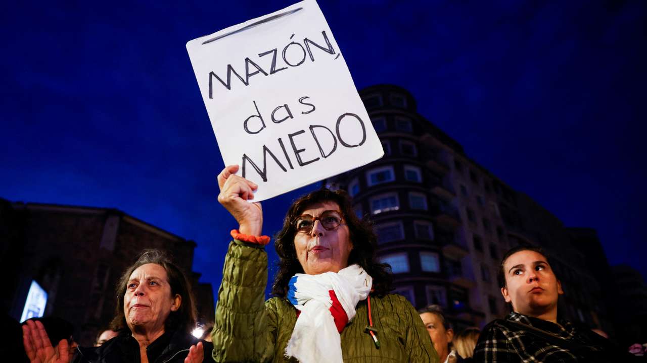 Protest against the management of the emergency response in education after deadly floods in eastern Spain, in Valencia