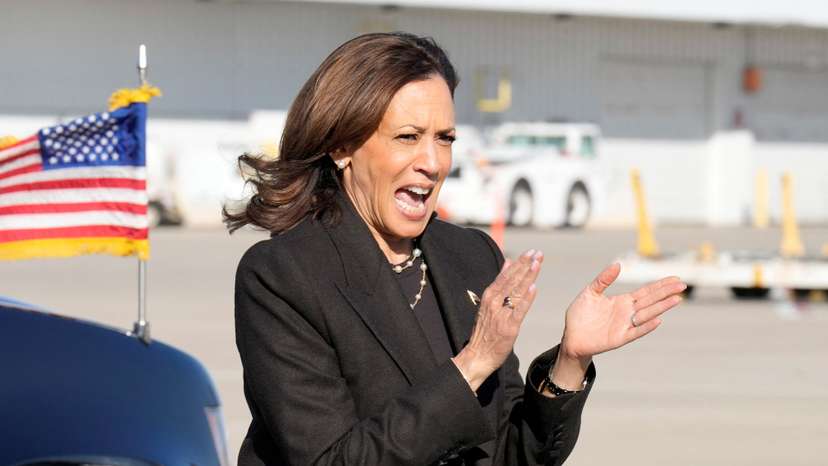 Vice President Kamala Harris departs from Gerald R. Ford International Airport in Grand Rapids