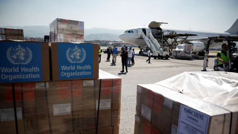 Medical aid shipment from WHO and UNHCR arrives in Beirut