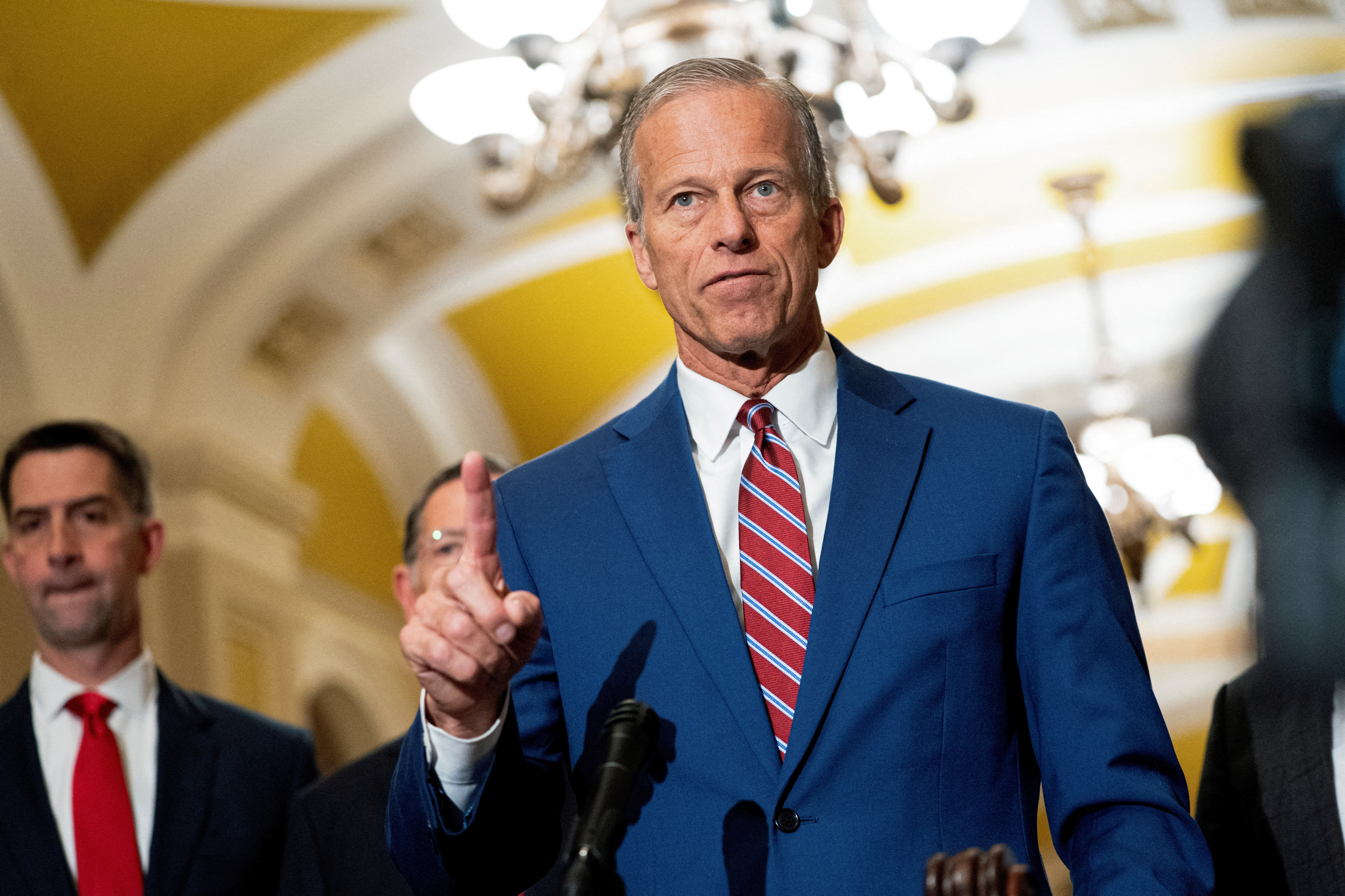 FILE PHOTO: U.S. Senate leadership holds weekly press conference at Capitol in Washington