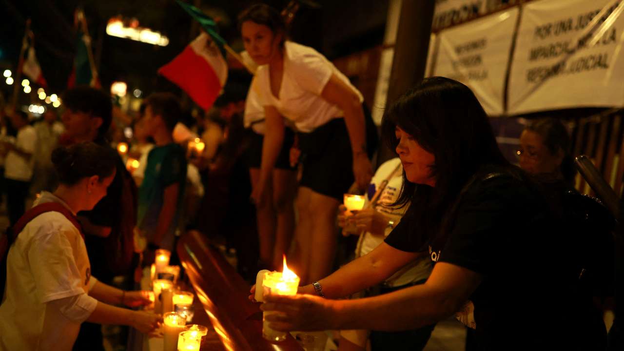 Protest against a highly contested judicial reform proposal, in Ciudad Juarez