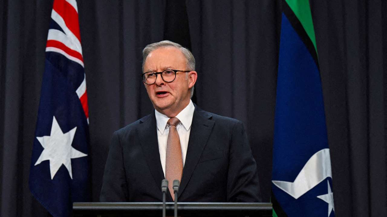 FILE PHOTO: Australian Prime Minister Anthony Albanese in Canberra