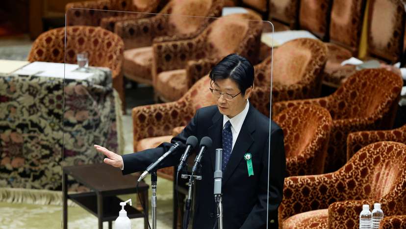 The Japanese government's nominees for the Bank of Japan (BOJ) speak at the lower house of the parliament in Tokyo