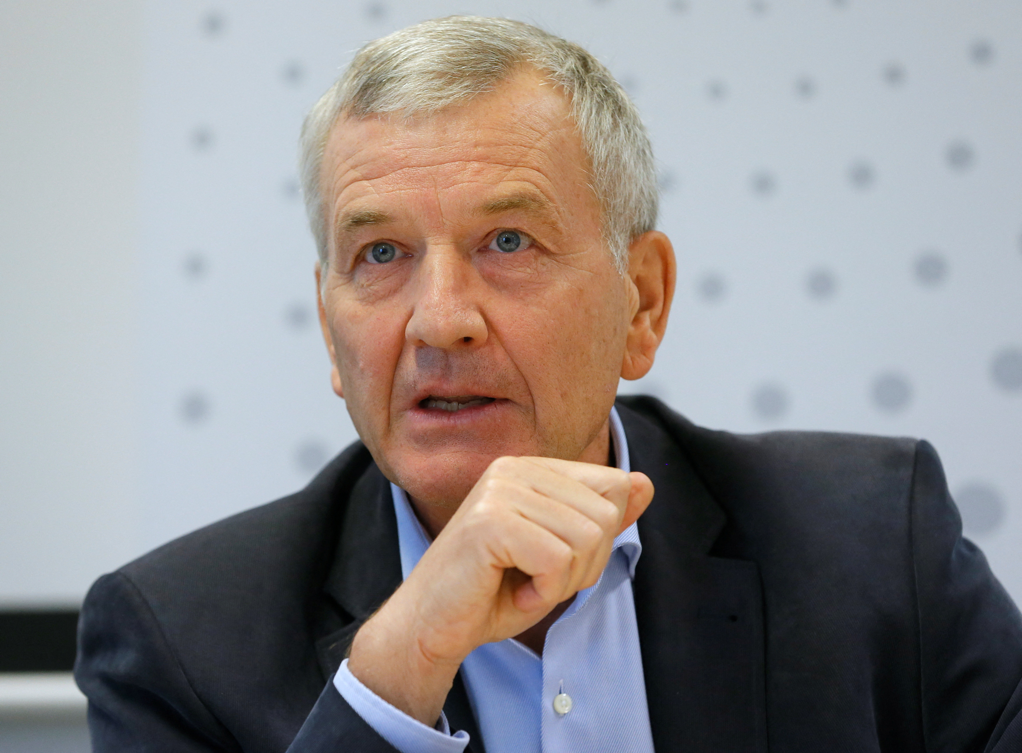 FILE PHOTO: Petrov, founder of Russian car dealer Rolf, speaks as he attends the Reuters Russia Investment Summit in Moscow