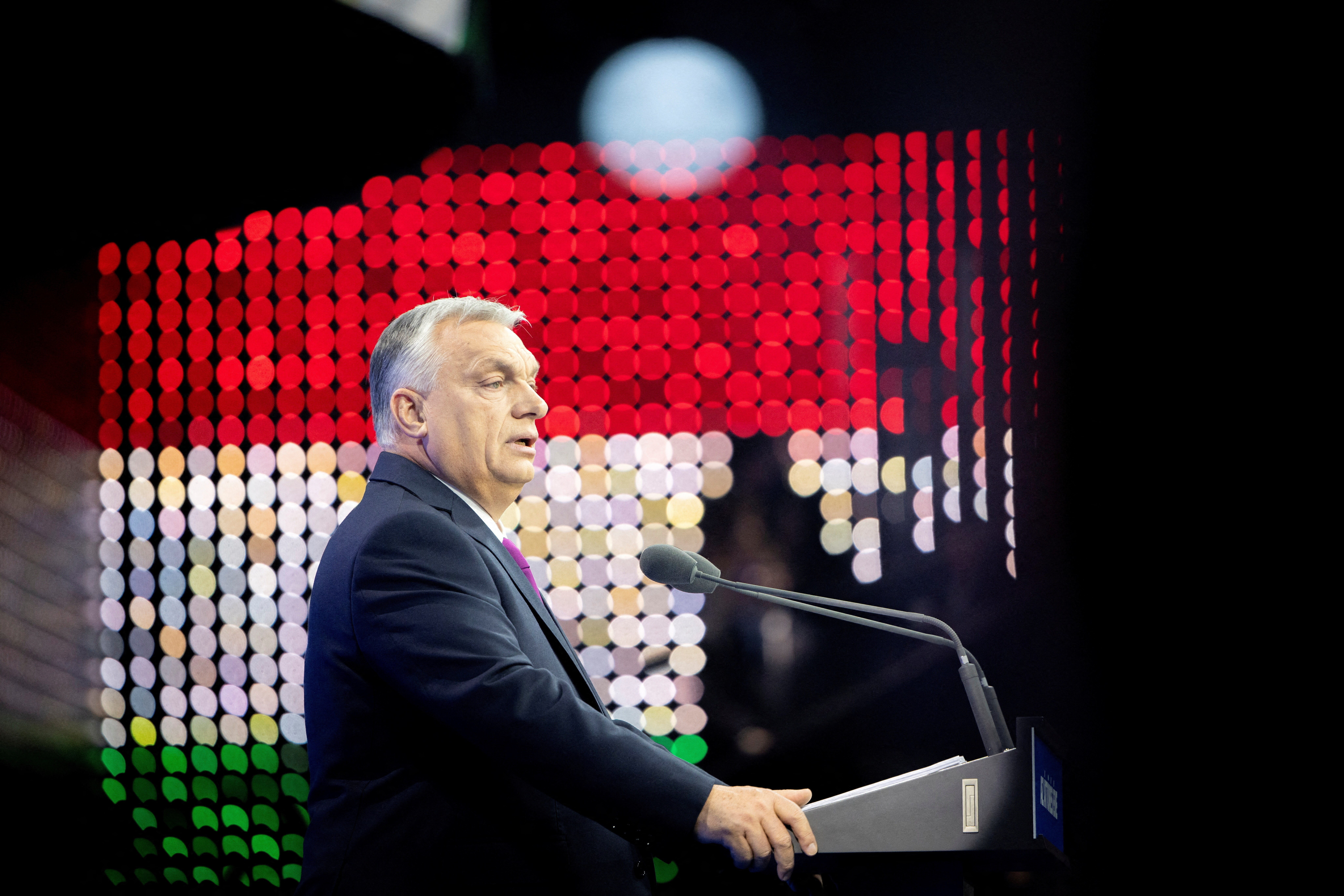 FILE PHOTO: Hungarian Prime Minister Orban delivers his annual State of the Nation speech, in Budapest