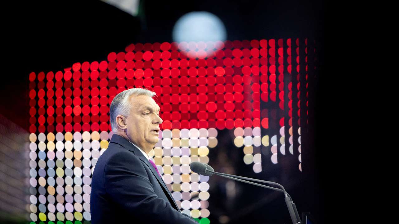 FILE PHOTO: Hungarian Prime Minister Orban delivers his annual State of the Nation speech, in Budapest
