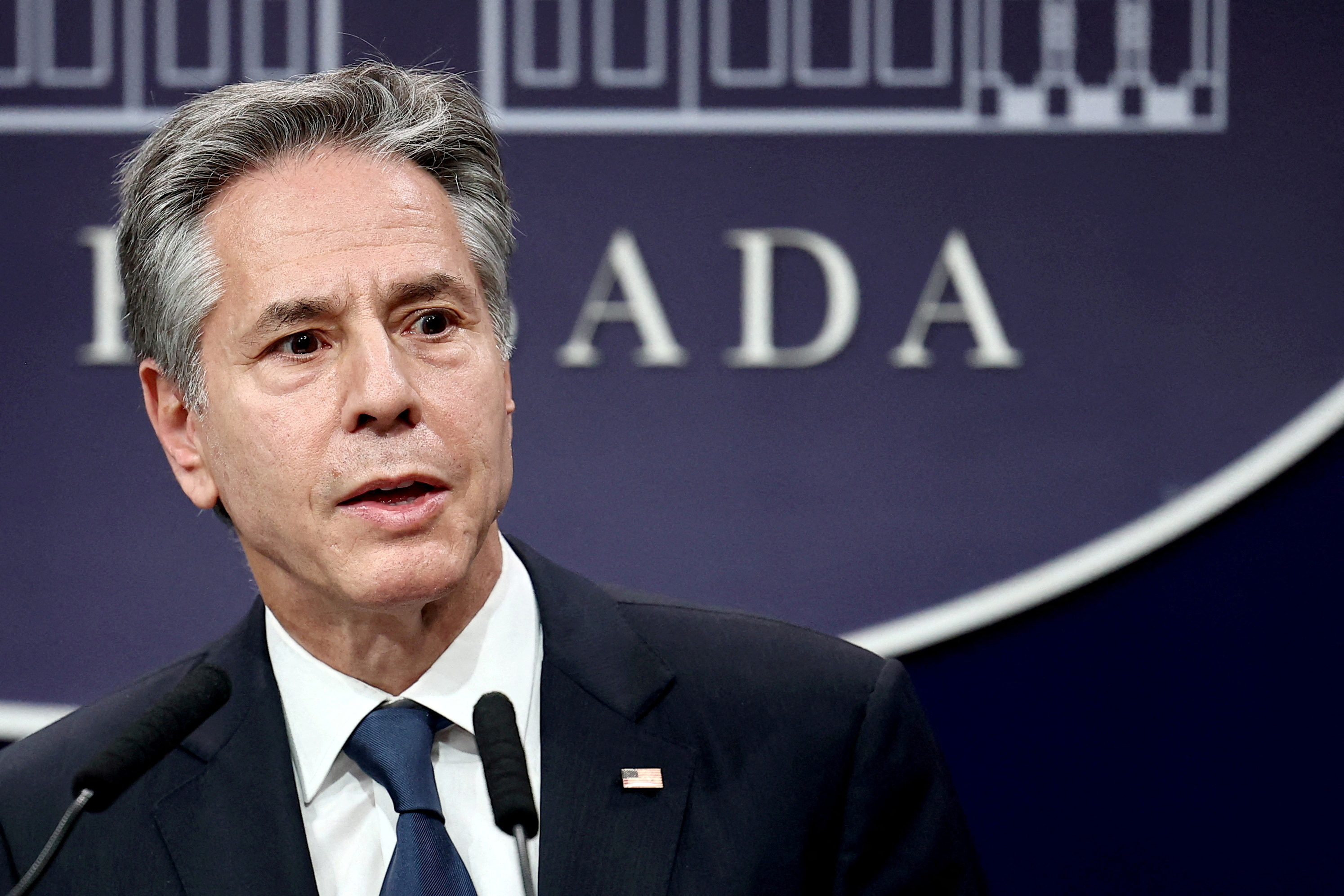 usnFILE PHOTO: U.S. Secretary Blinken meets Argentina's FM Mondino in Buenos Aires