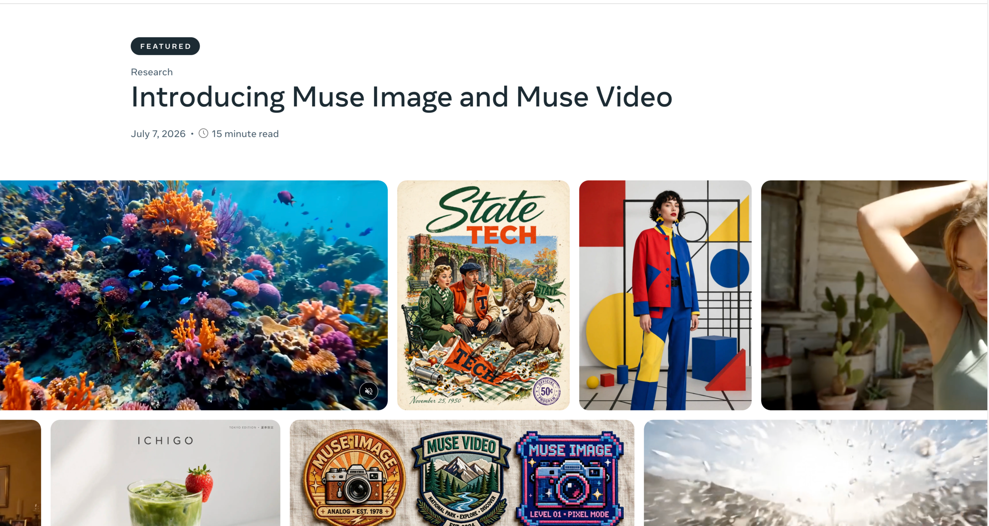 Captura de tela do produto novo da Meta de edição de foto e vídeo com IA