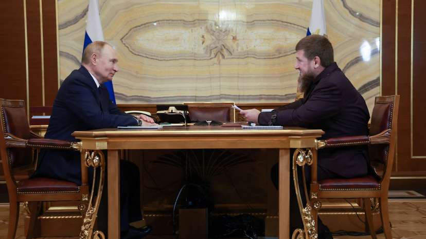 Russia's President Putin visits Chechnya