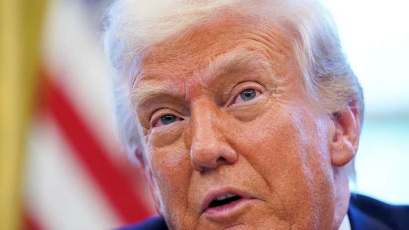 U.S. President Donald Trump signs executive orders at the White House