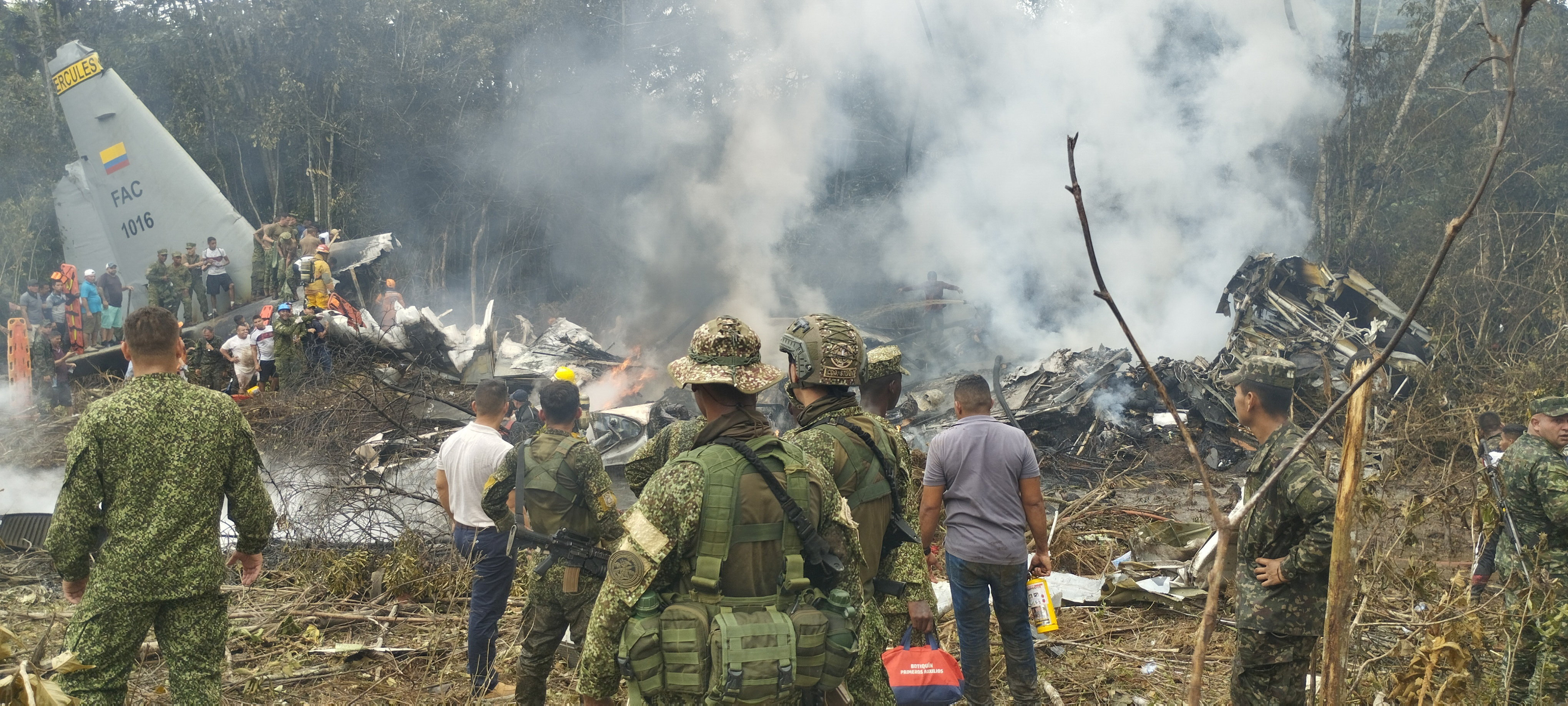 Colombian military plane crashes after takeoff