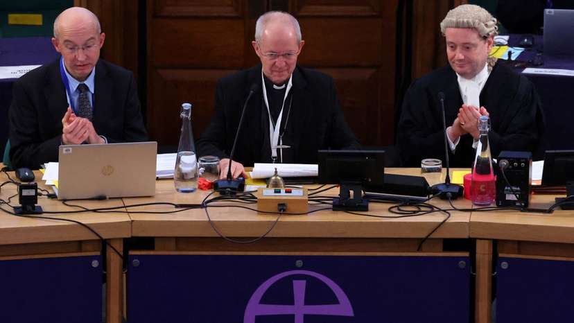 Archbishop of Canterbury, Welby attends Church of England General Synod meeting in London