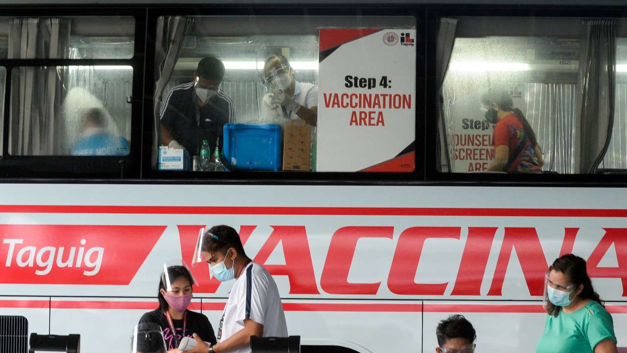 FILE PHOTO: Vaccination against coronavirus disease (COVID-19) in Taguig, Metro Manila