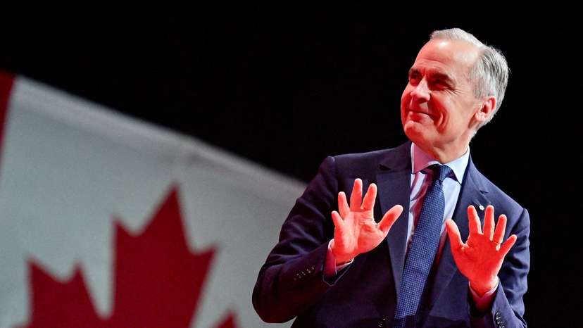 Canada's Prime Minister Mark Carney on election night in Ottawa