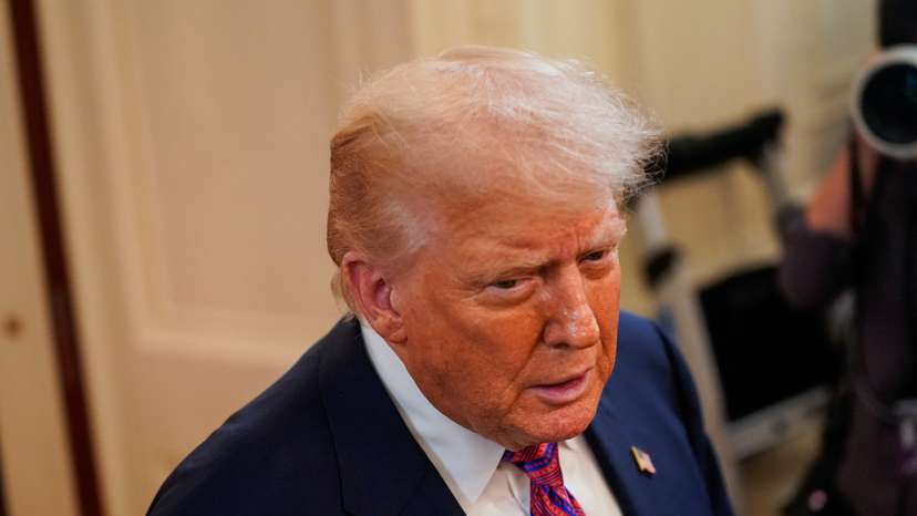 U.S. President Trump participates in a signing ceremony for the "Genius Act", at the White House in Washington