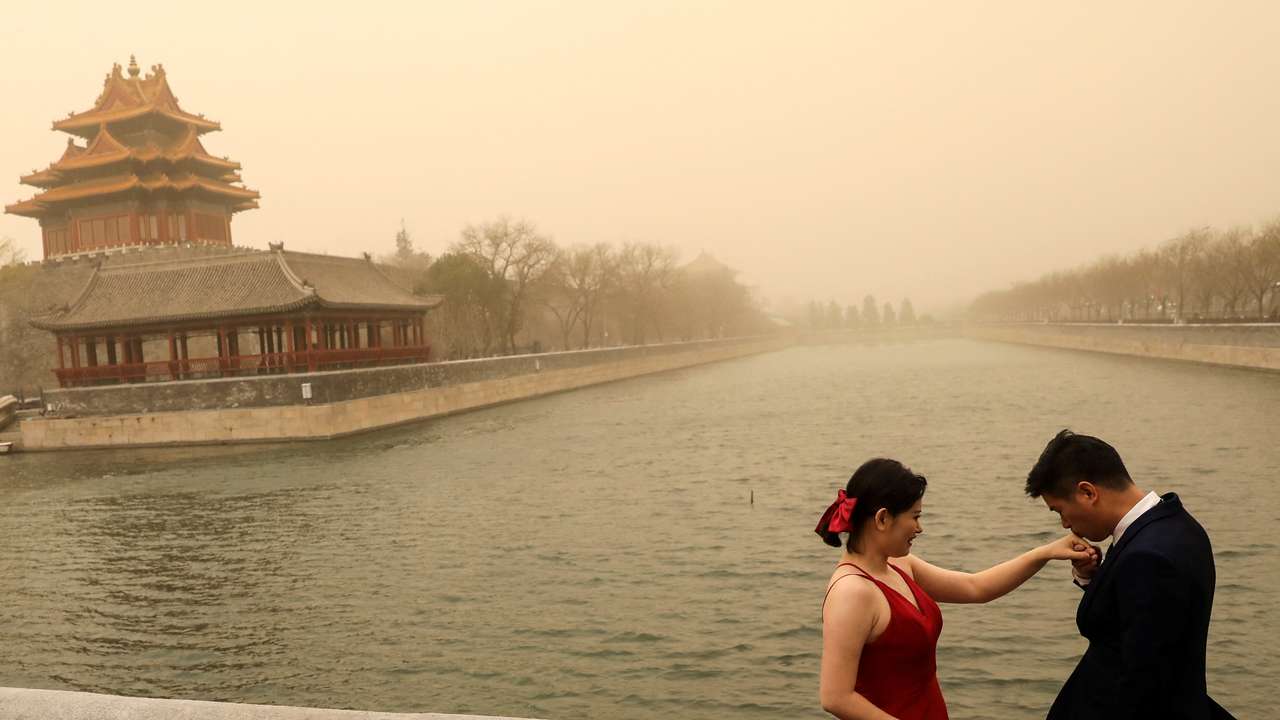 Sandstorm in Beijing, China