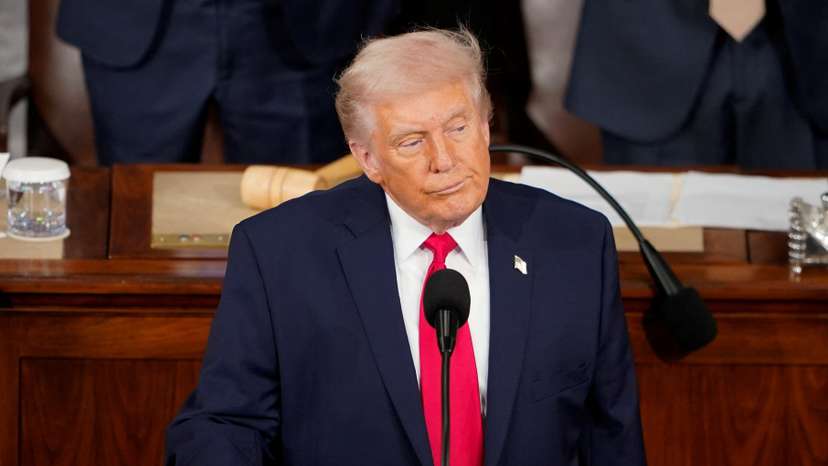 U.S. President Donald Trump delivers the State of the Union address at the U.S. Capitol in Washington D.C.