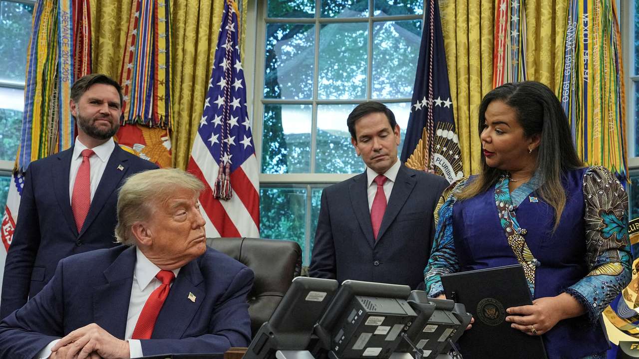 U.S. President Trump hosts Rwanda and DR Congo foreign ministers at the White House