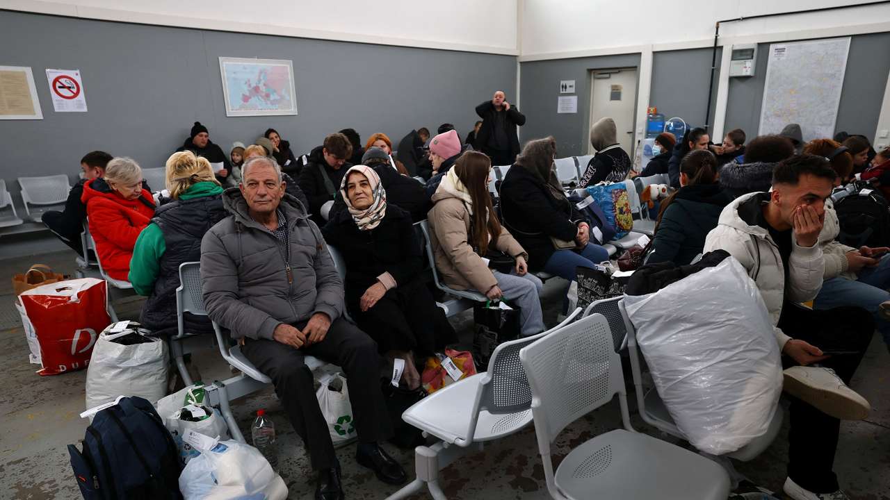 rRefugees live at the central welcome center for refugees in Giessen