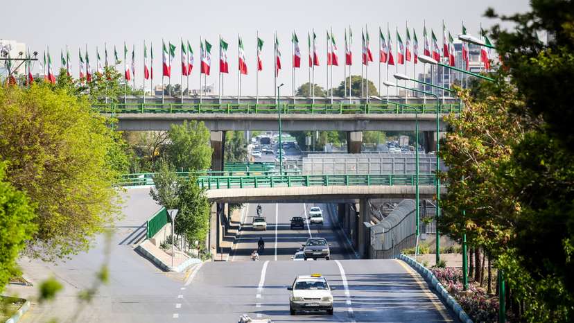 Cars drive on a street, after a reported Israeli attack on Iran, in Isfahan Province
