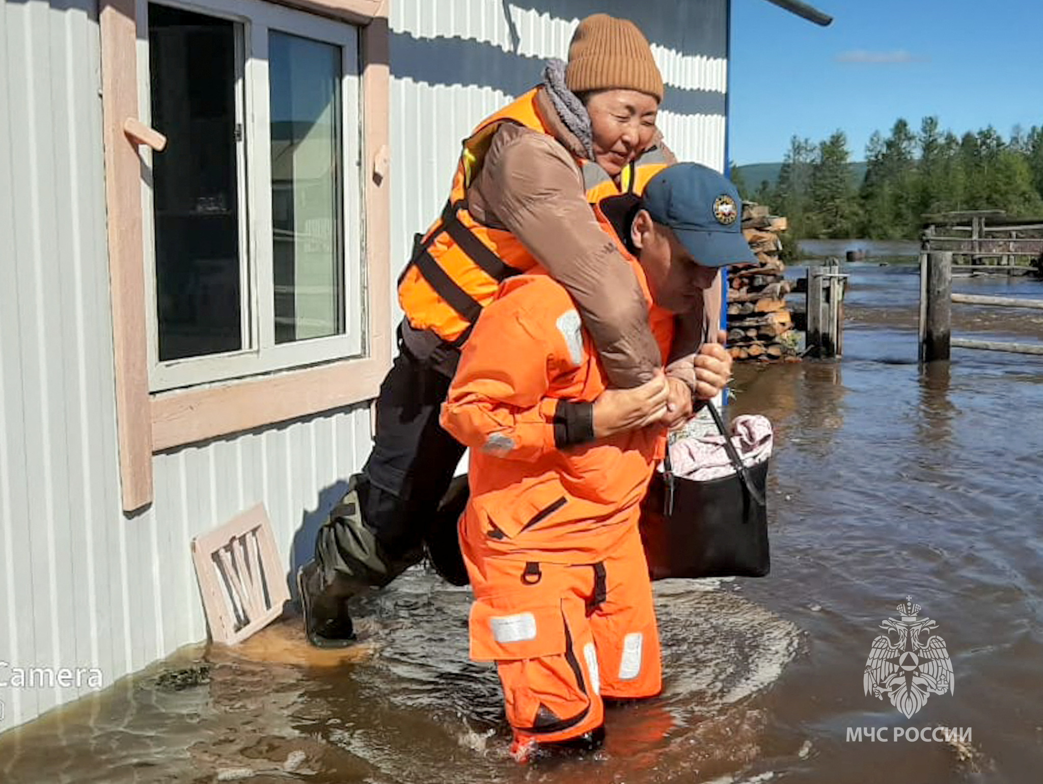 Flooding in the Sakha Republic, also known as Yakutia, in the northeastern Siberia, Russia