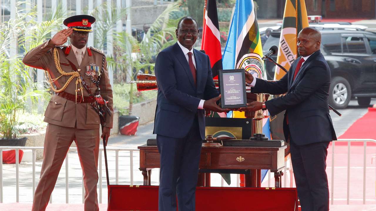 Kenya's Deputy President nominee, Kithure Kindiki, swearing-in ceremony in Nairobi
