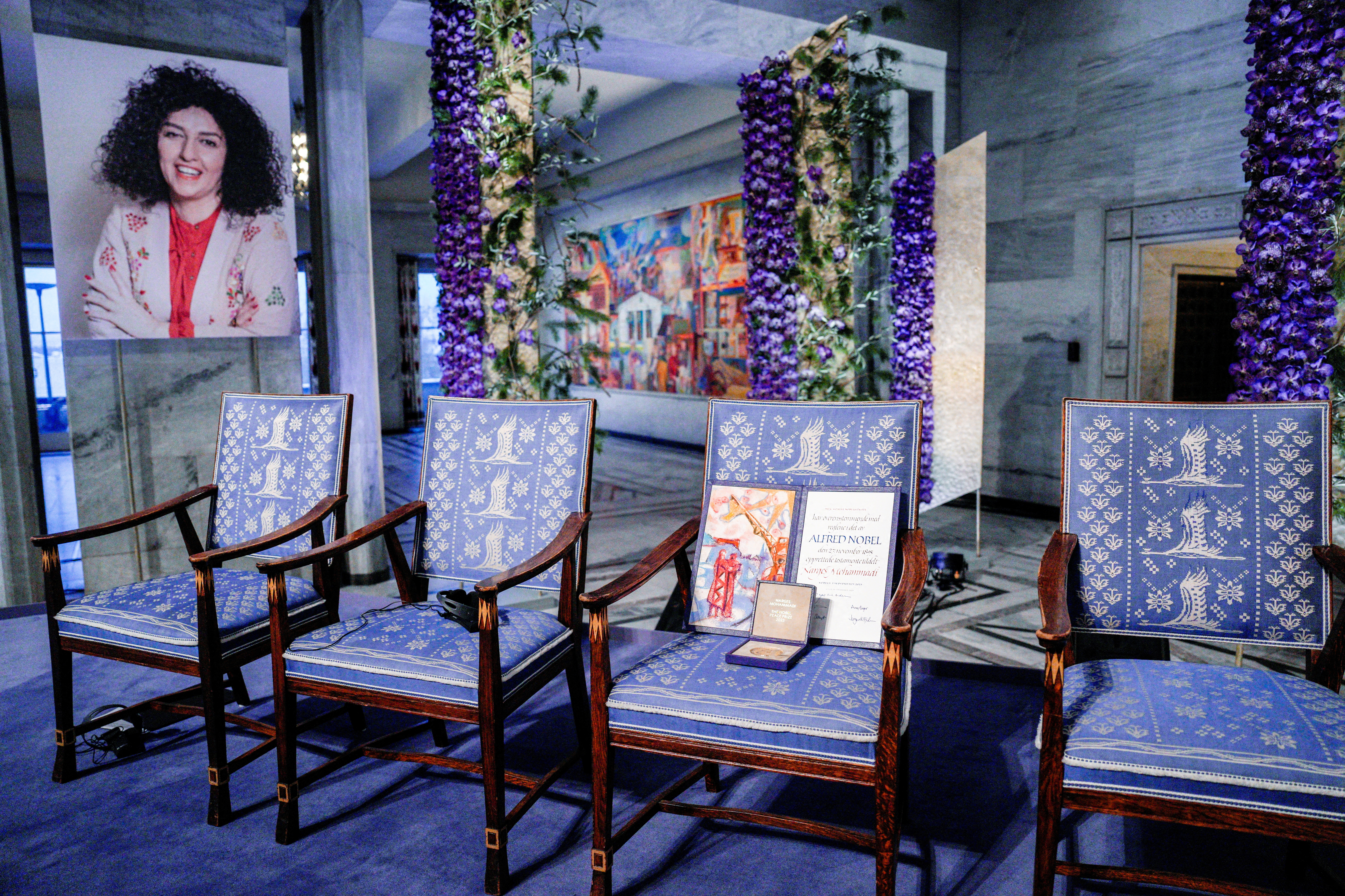 FILE PHOTO: Nobel Peace Prize 2023 award ceremony in Olso