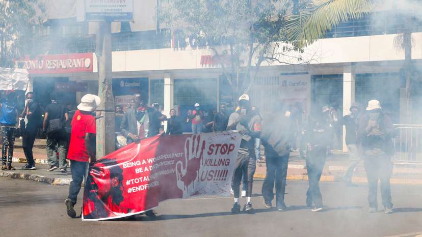 Nationwide march titled "End Femicide Kenya" in downtown Nairobi