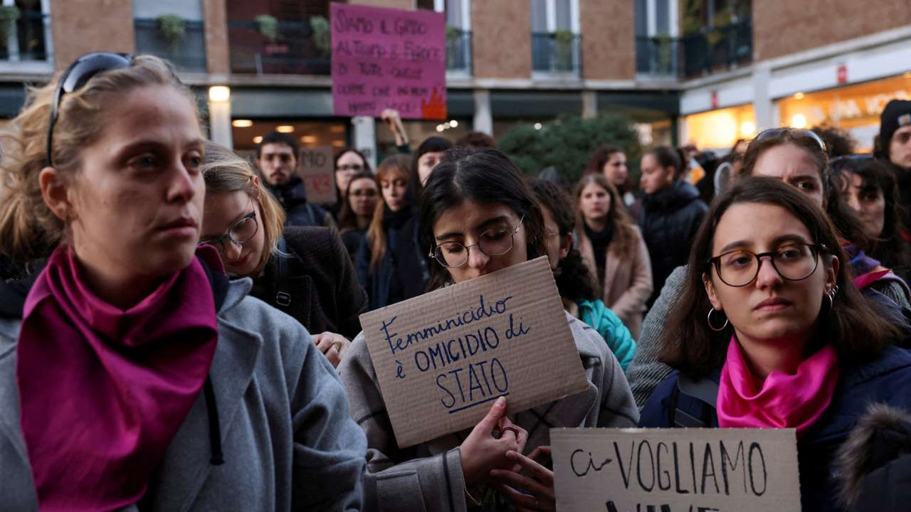 FILE PHOTO: Students protest against feminicide after 22-years-old woman murdered