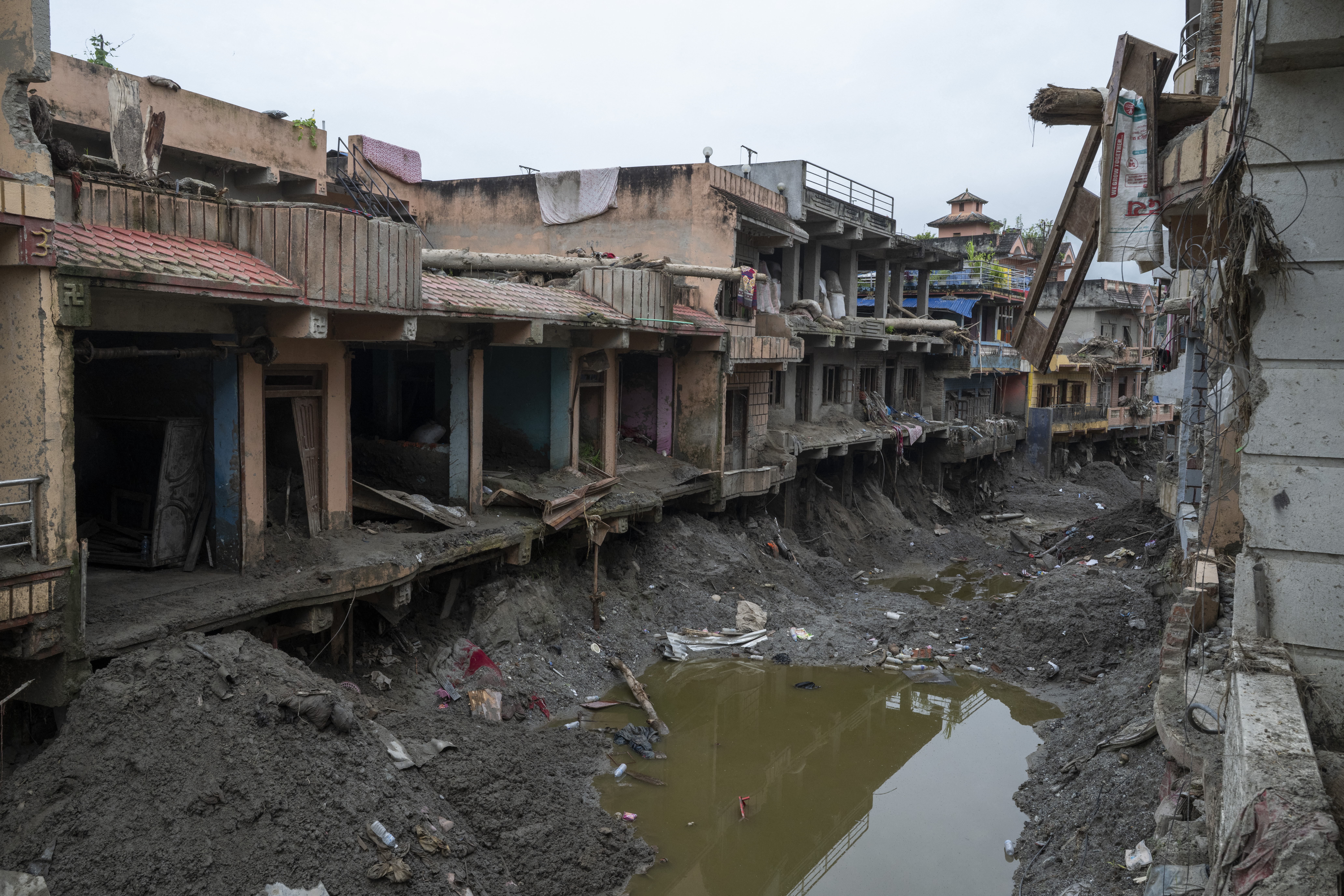 Aftermath of the devastating flash floods in Nepal