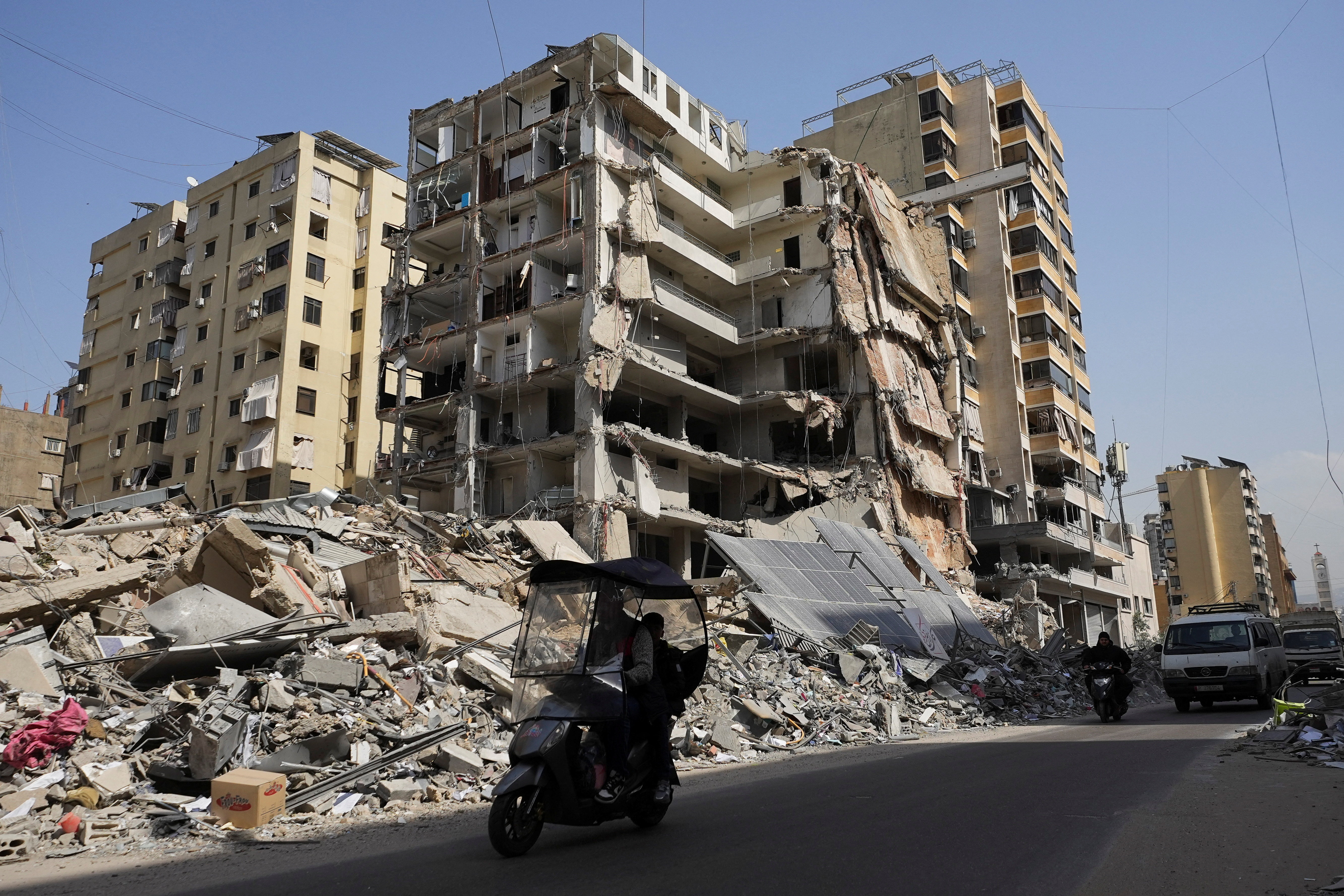 Aftermath of Israeli strikes in Beirut