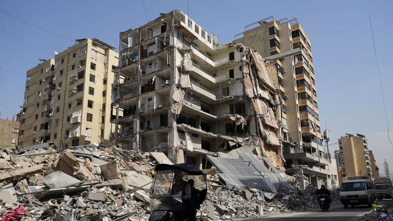 Aftermath of Israeli strikes in Beirut