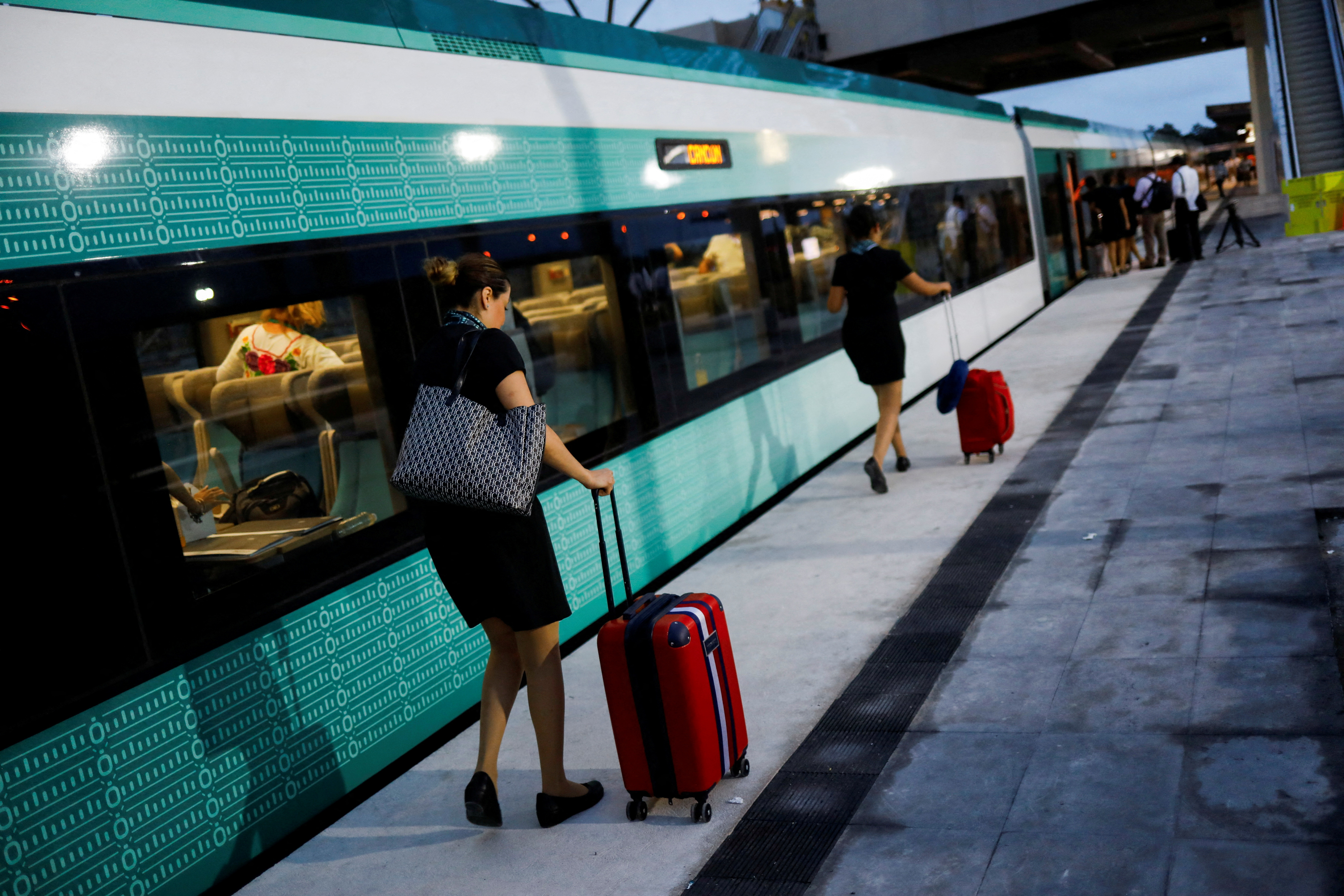 FILE PHOTO: Inauguration of the first phase of the touristic Maya Train, in Cancun