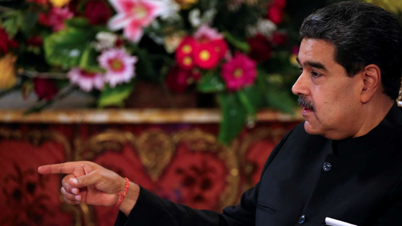 Venezuelan President Maduro and Guyana Ambassador to Venezuela Van West-Charles meet in Caracas