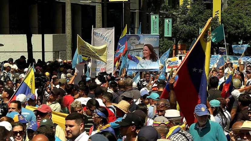 Venezuelans March Two Years After Disputed Preside