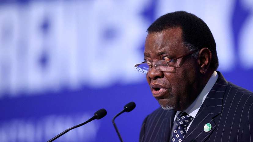 FILE PHOTO: Namibian President Hage Geingob
