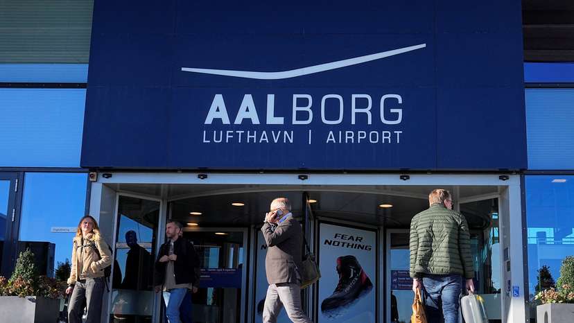 Denmark Aalborg Airport Thursday morning