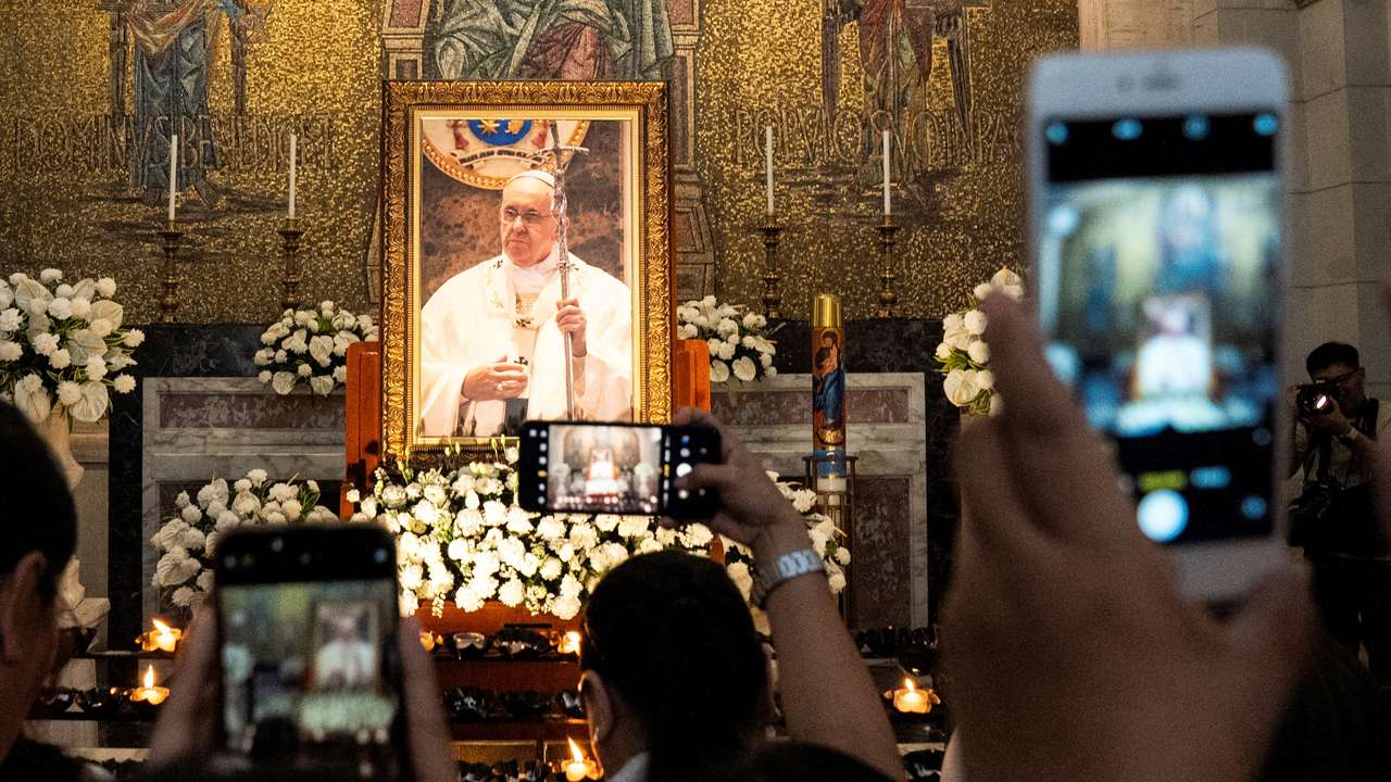 Mass following the death of Pope Francis