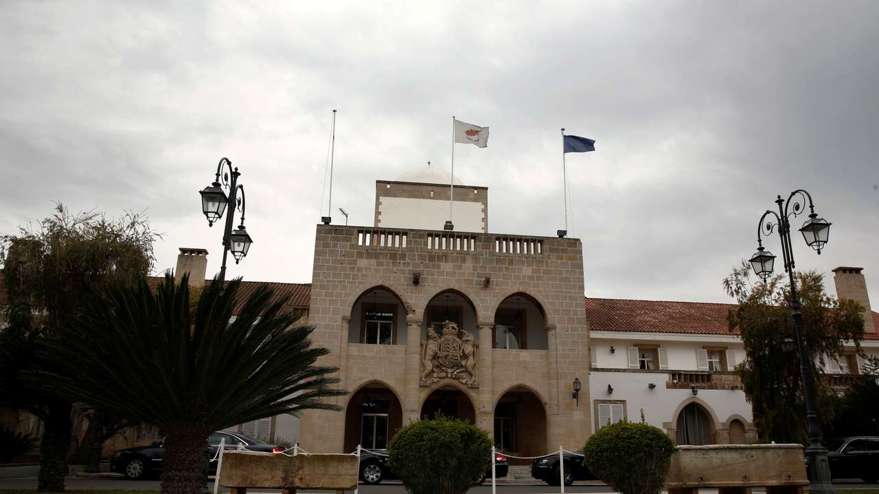 FILE PHOTO: General view of the Presidential Palace in Nicosia