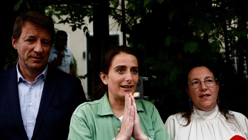 French Greens party's headquarters day after 2024 snap legislative elections