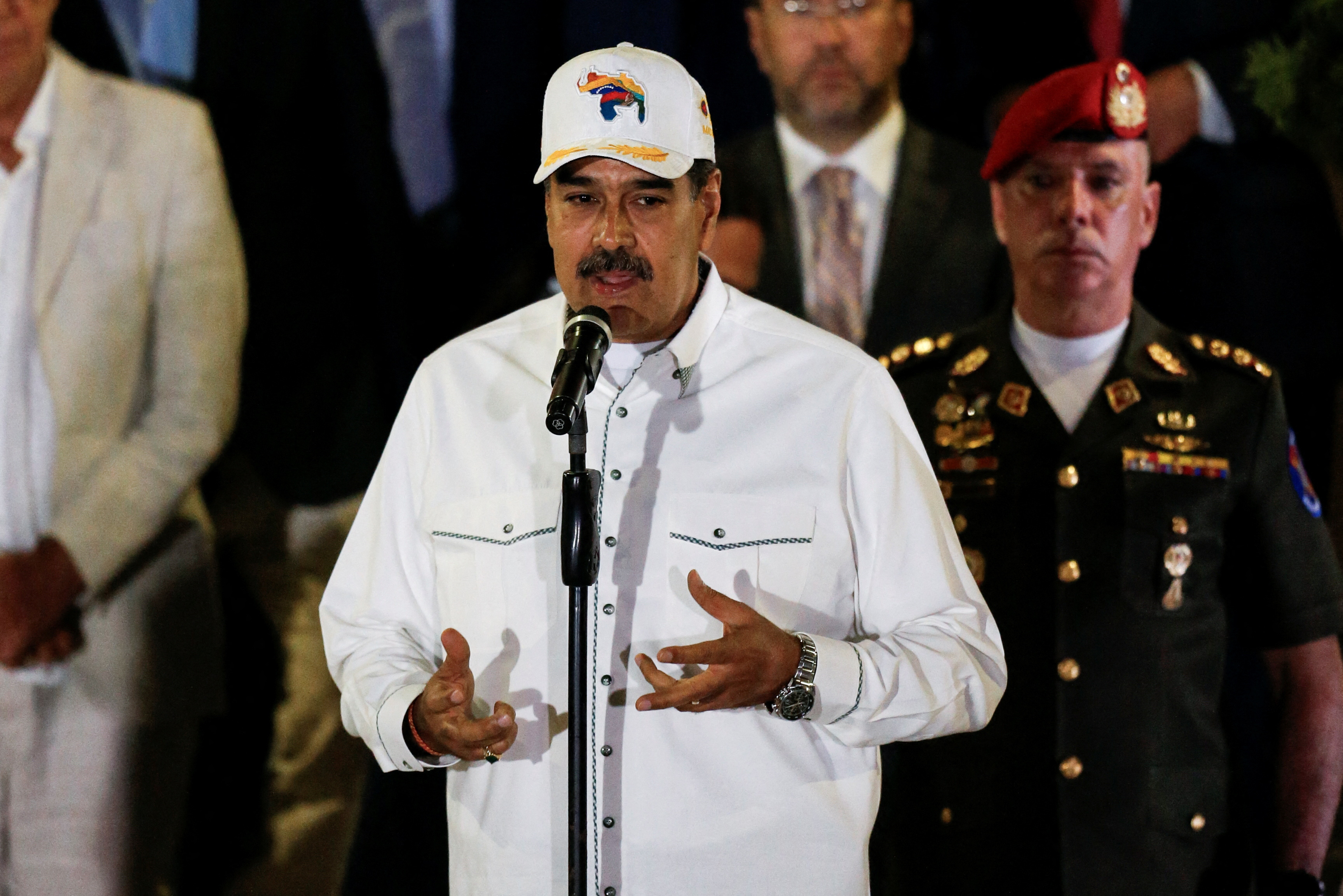 Venezuelan President Maduro meets with Colombian President Petro in Caracas